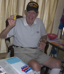 Irving at his home  on the Caracol