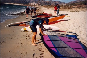 Carl is far left, down wind up wind race from La Manga to Marina real